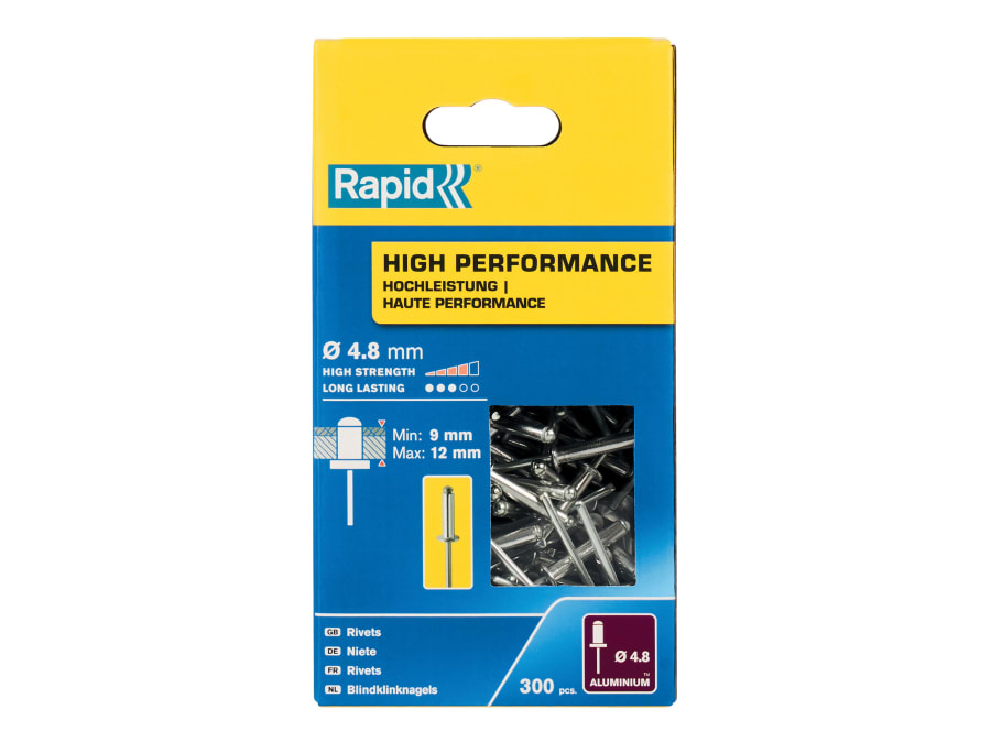 Rapid 5001438 4.8 x 16mm Rivets (Box 300)