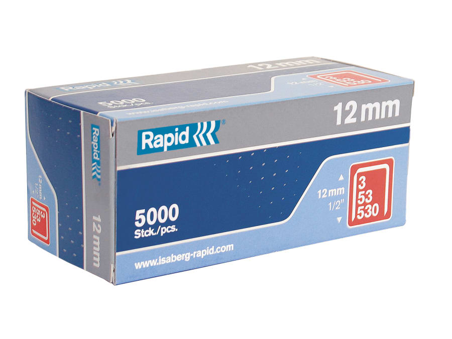 Rapid 11859610 12mm Galvanised Staples
