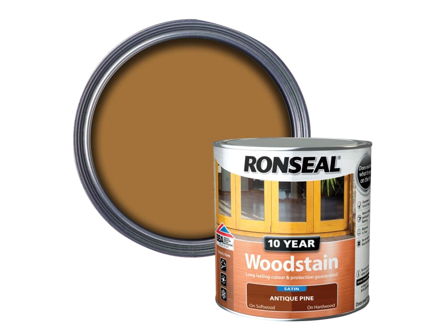 Ronseal 38676 10 Year Woodstain Antique Pine 750ml