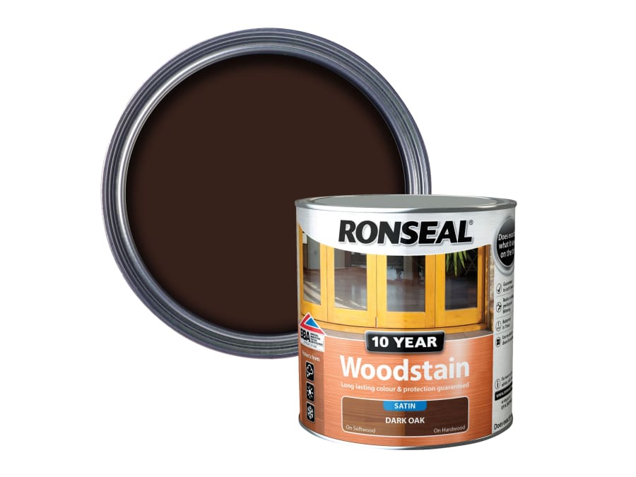 Ronseal 38691 10 Year Woodstain Dark Oak 2.5 Litre