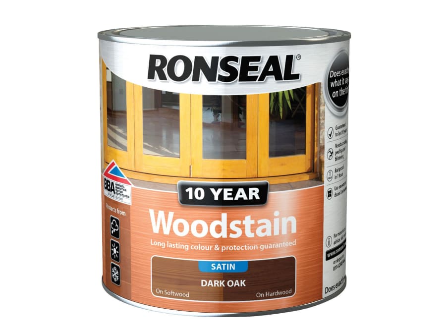 Ronseal 38691 10 Year Woodstain Dark Oak 2.5 Litre