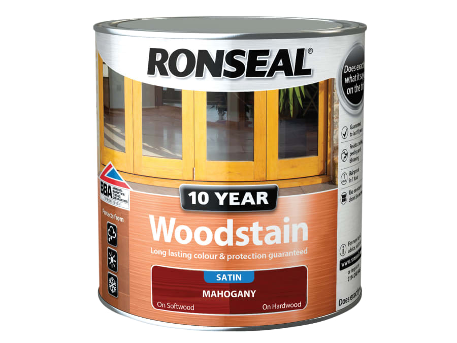 Ronseal 38685 10 Year Woodstain Mahogany 2.5 Litre