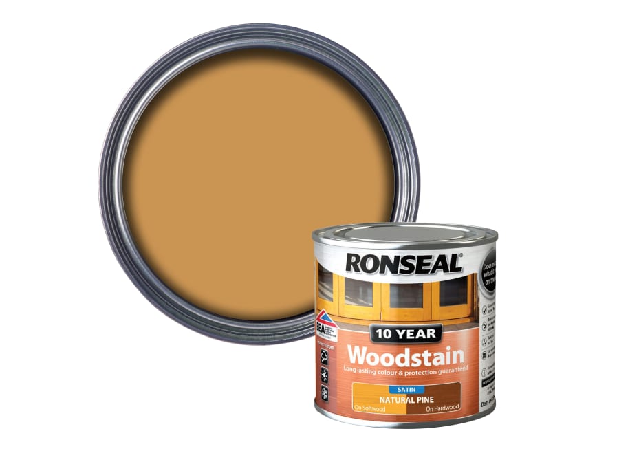 Ronseal 38666 10 Year Woodstain Natural Pine 250ml