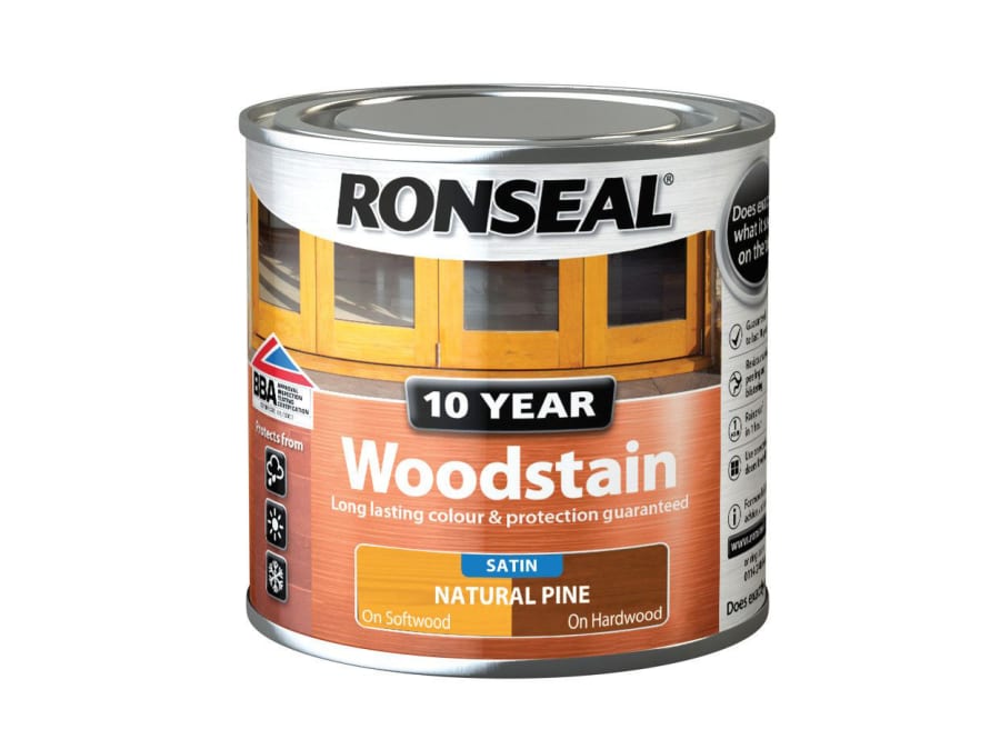 Ronseal 38666 10 Year Woodstain Natural Pine 250ml