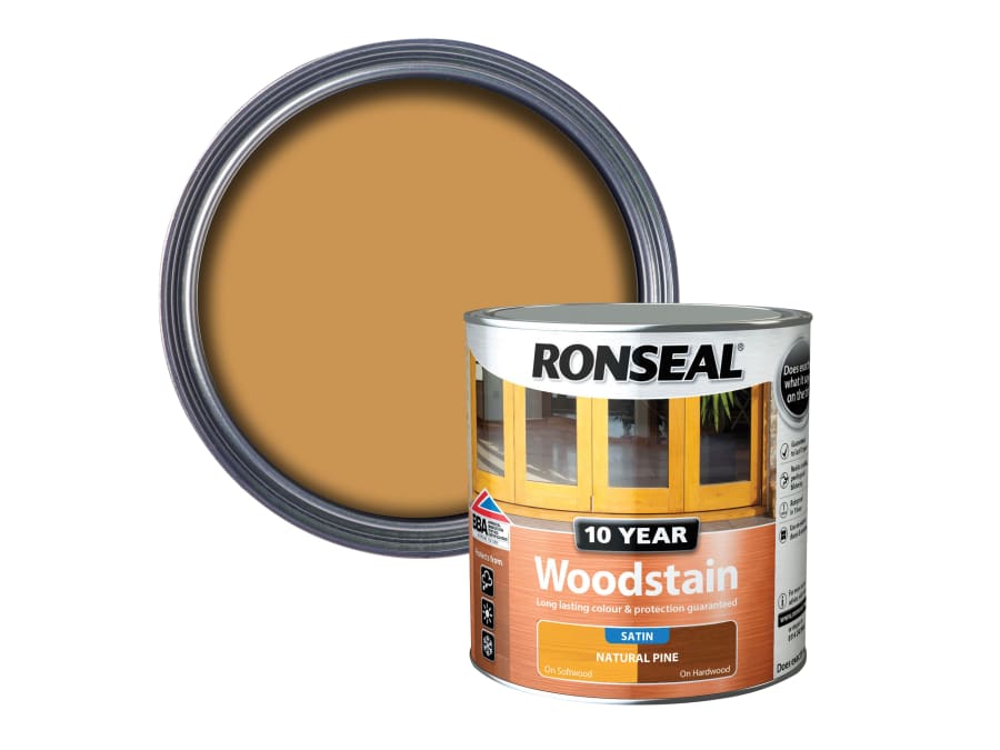 Ronseal 38688 10 Year Woodstain Natural Pine 2.5 Litre