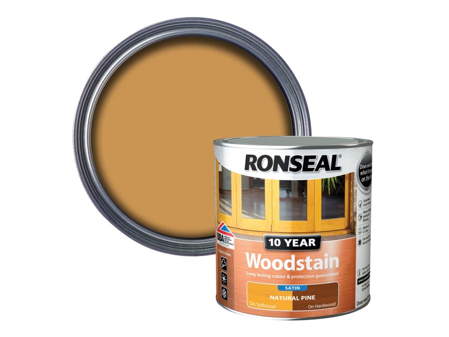 Ronseal 38677 10 Year Woodstain Natural Pine 750ml