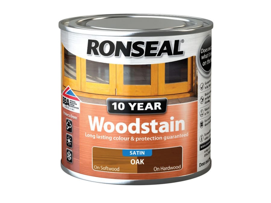 Ronseal 38668 10 Year Woodstain Oak 250ml