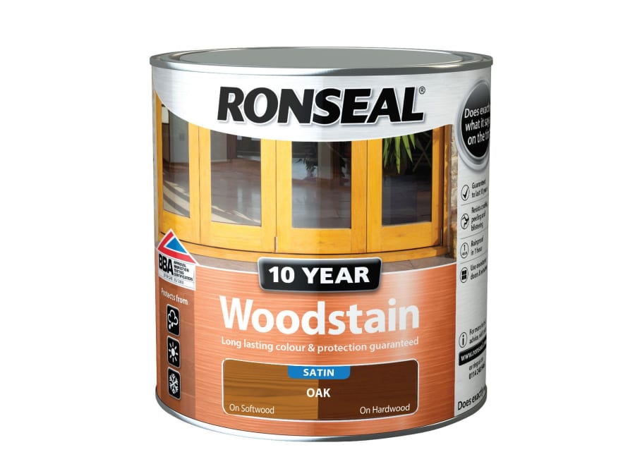 Ronseal 38690 10 Year Woodstain Oak 2.5 Litre