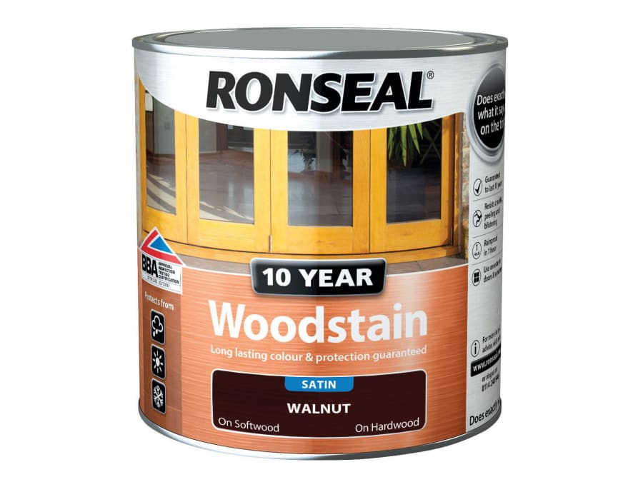 Ronseal 38682 10 Year Woodstain Walnut 750ml