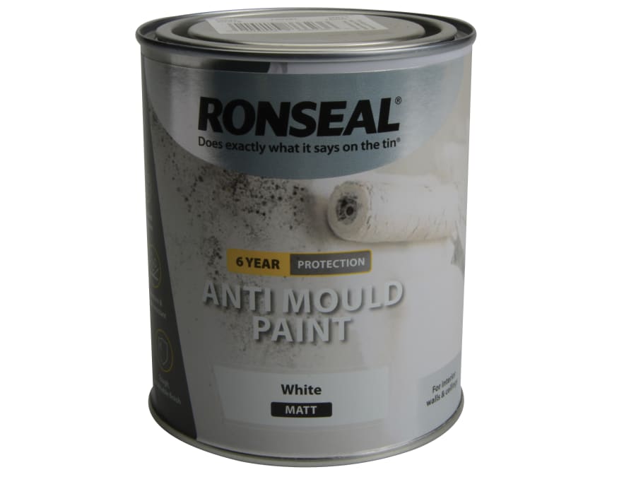 Ronseal 36624 6 Year Anti Mould Paint White Matt 2.5 Litre
