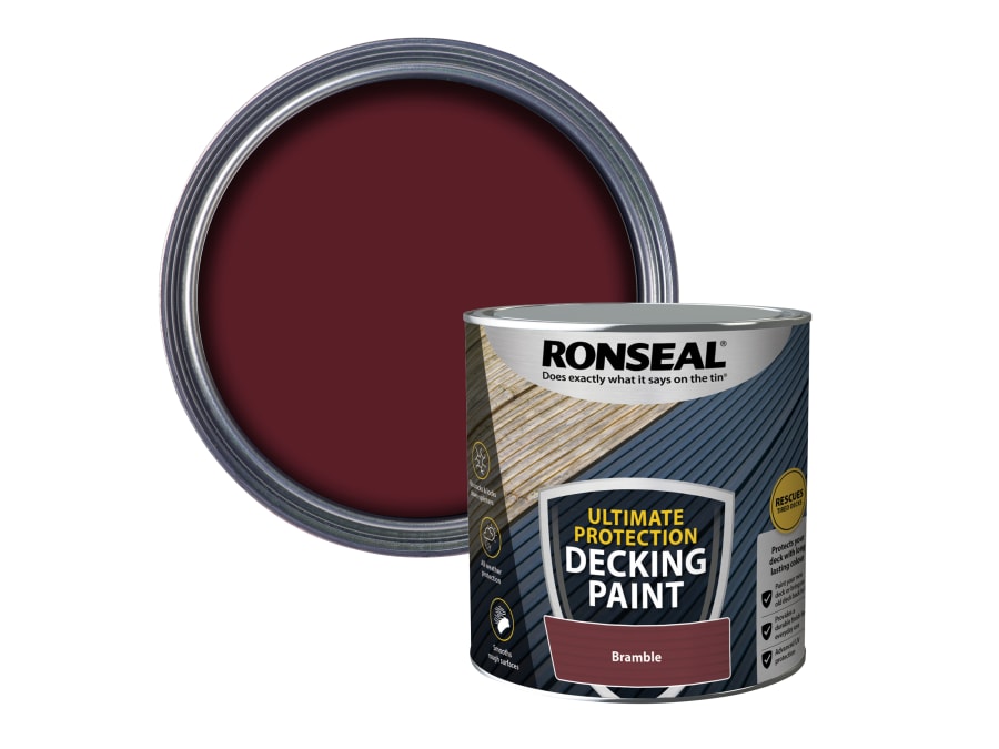 Ronseal 39142 Ultimate Protection Decking Paint Bramble 2.5 Litre