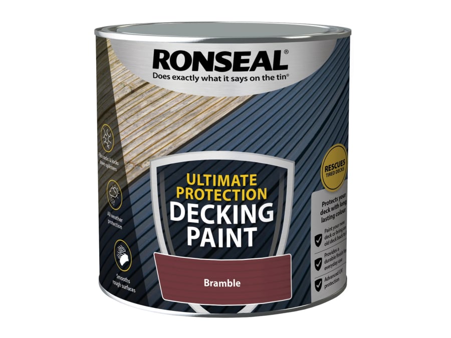 Ronseal 39142 Ultimate Protection Decking Paint Bramble 2.5 Litre