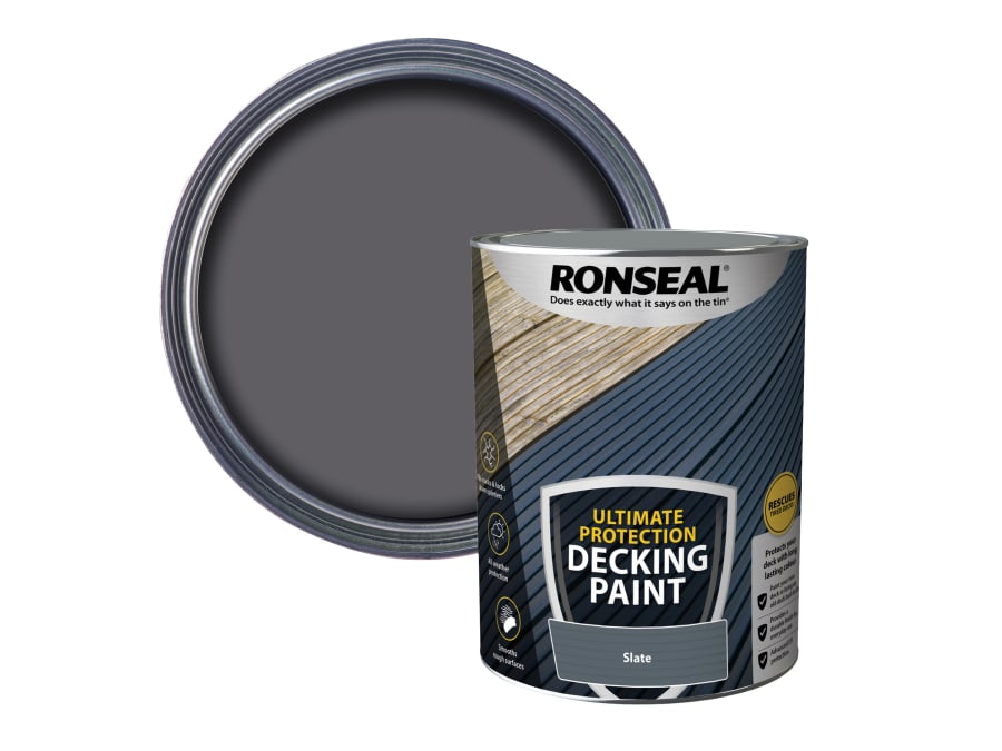 Ronseal 39160 Decking Paint Slate 5 Litre