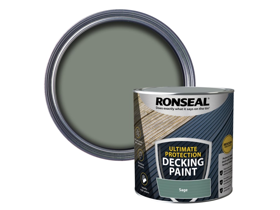 Ronseal 39162 Ultimate Protection Decking Paint Willow 2.5 Litre