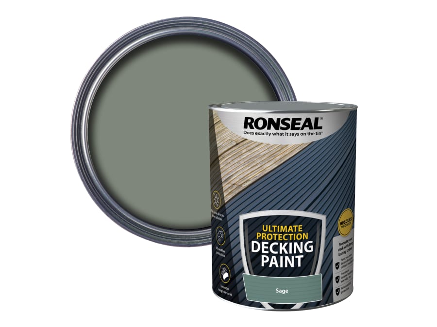 Ronseal 39163 Ultimate Protection Decking Paint Willow 5 Litre
