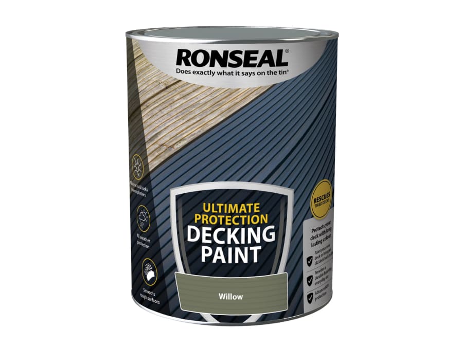 Ronseal 39163 Ultimate Protection Decking Paint Willow 5 Litre