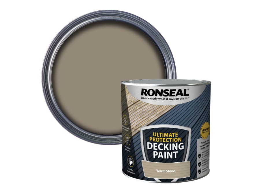 Ronseal 39164 Ultimate Protection Decking Paint Warm Stone 2.5 Litre