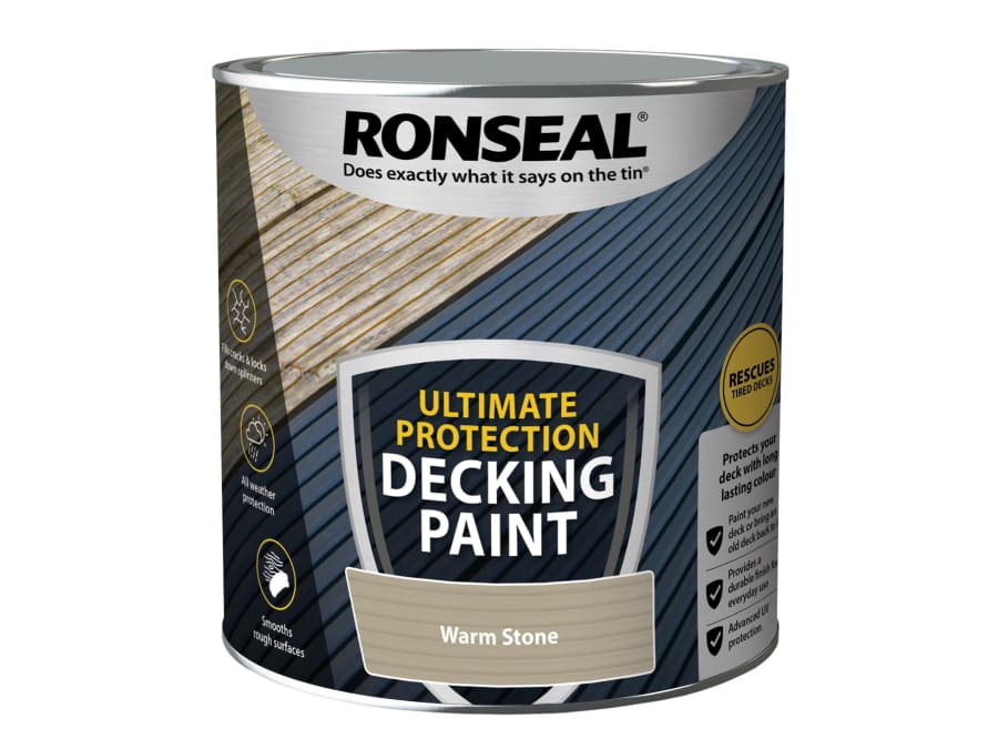 Ronseal 39164 Ultimate Protection Decking Paint Warm Stone 2.5 Litre