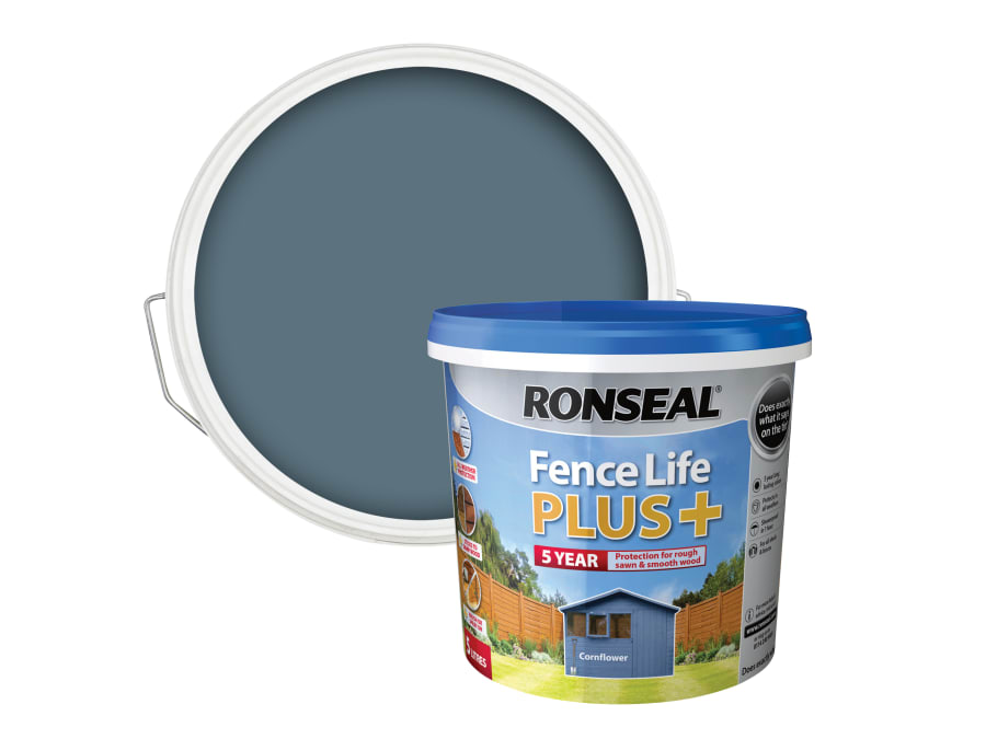 Ronseal 37628 Fence Life Plus Cornflower 5 Litre