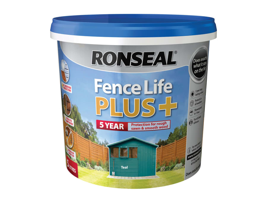 Ronseal 38642 Fence Life Plus+ Teal 5 Litre