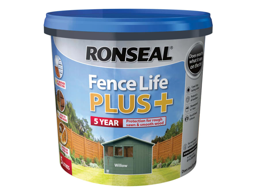 Ronseal 37626 Fence Life Plus Willow 5 Litre