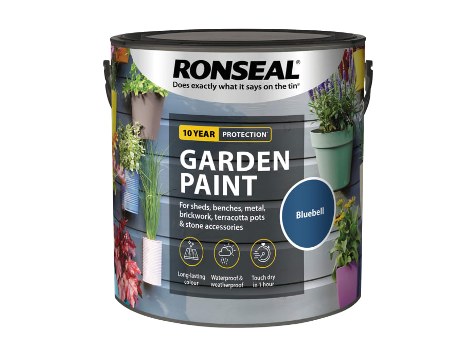 Ronseal 37424 Garden Paint Bluebell 2.5 Litre