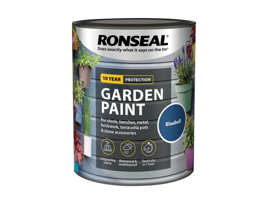 Ronseal 37400 Garden Paint Bluebell 750ml
