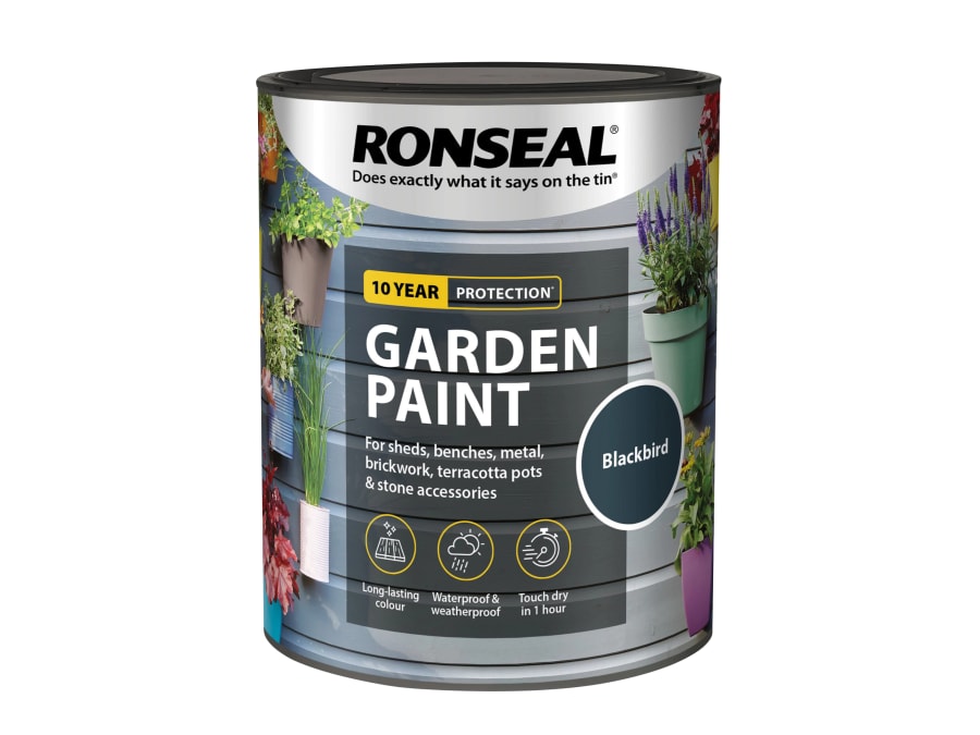 Ronseal 37406 Garden Paint Blackbird 750ml