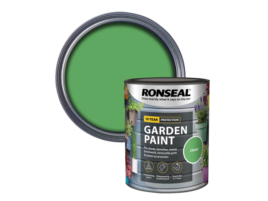 Ronseal 37605 Garden Paint 750ml Clover
