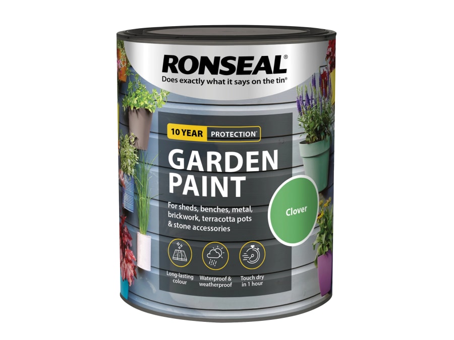 Ronseal 37605 Garden Paint 750ml Clover