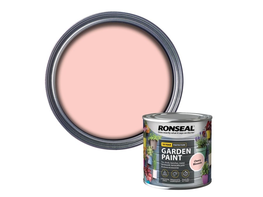 Ronseal 37599 Garden Paint Cherry Blossom 250ml