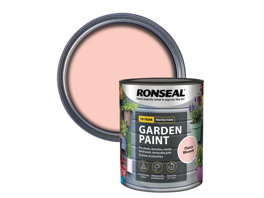 Ronseal 37606 Garden Paint Cherry Blossom 750ml