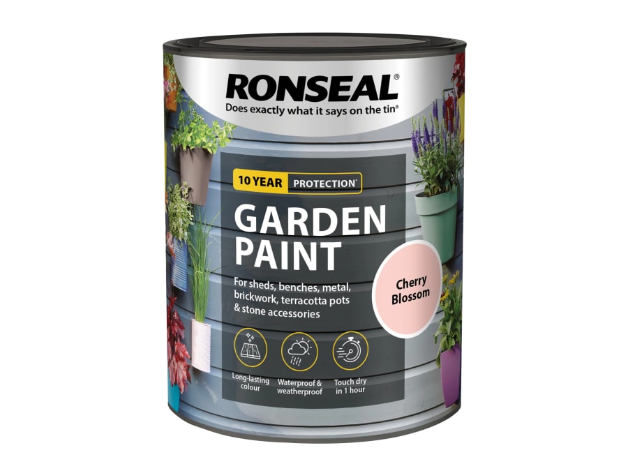 Ronseal 37606 Garden Paint Cherry Blossom 750ml