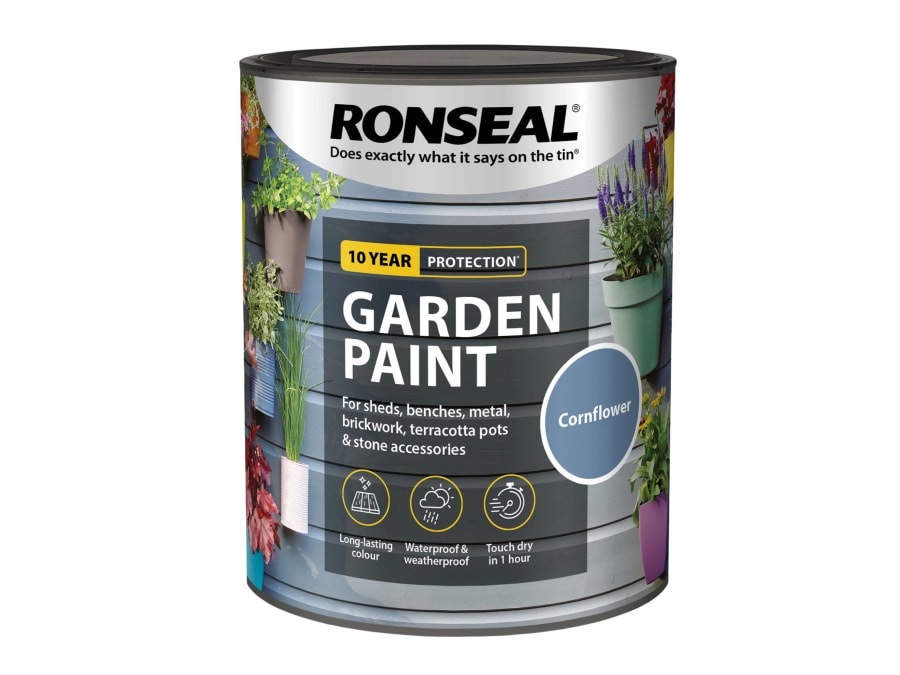 Ronseal 37399 Garden Paint Cornflower 750ml