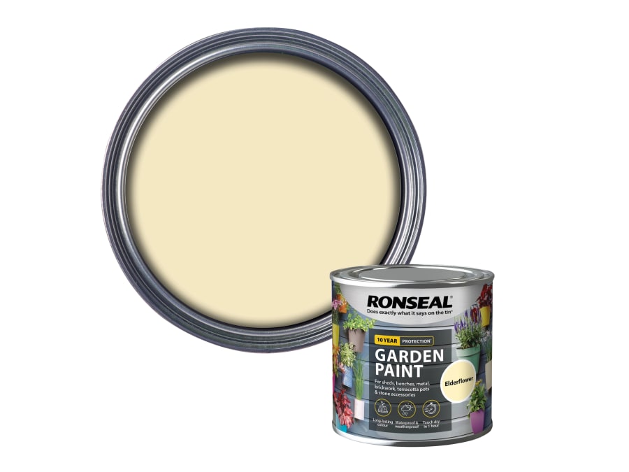 Ronseal 37379 Garden Paint Elderflower 250ml