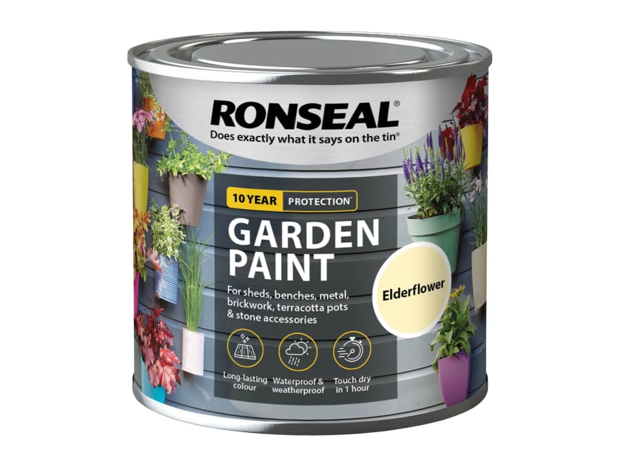 Ronseal 37379 Garden Paint Elderflower 250ml
