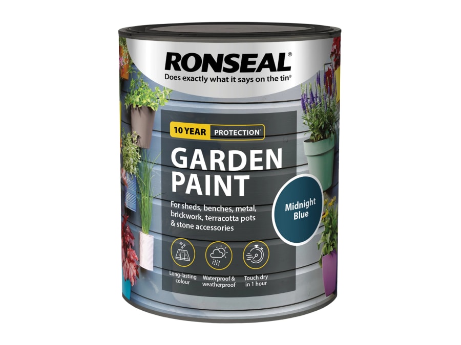 Ronseal 37413 Garden Paint Midnight Blue 750ml