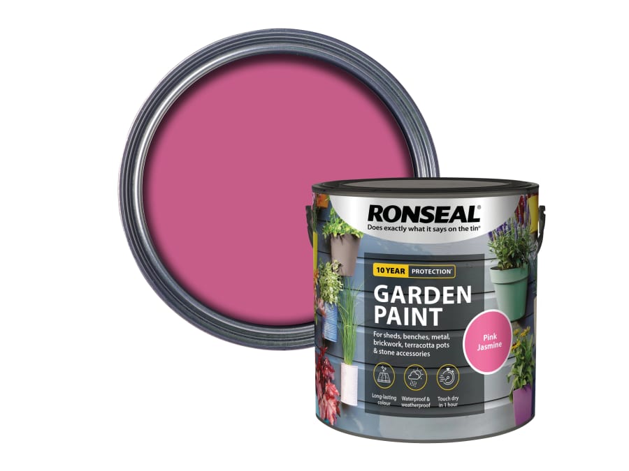 Ronseal 38513 Garden Paint Pink Jasmine 2.5 Litre