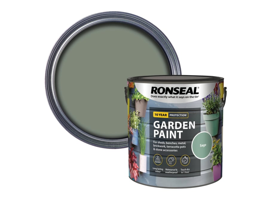 Ronseal 37419 Garden Paint Sage 2.5 Litre