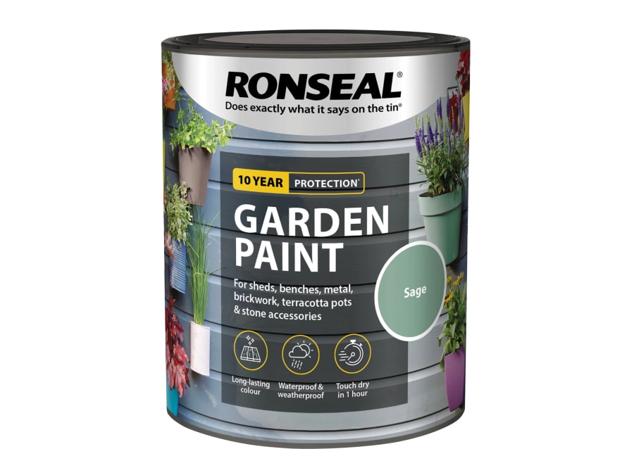 Ronseal 37395 Garden Paint Sage 750ml