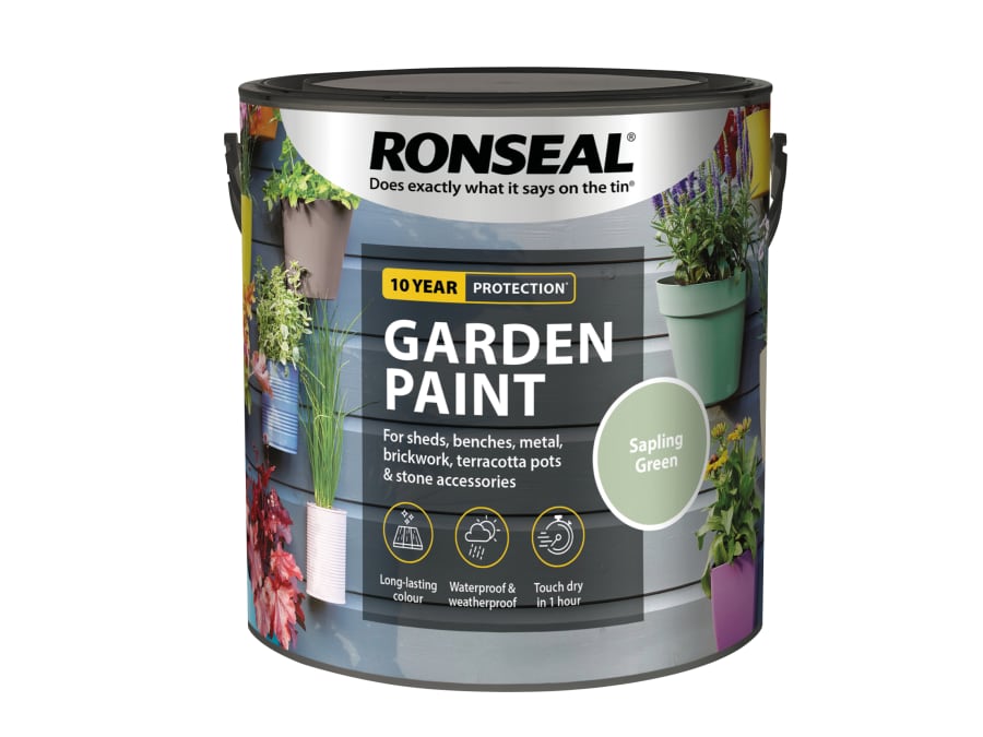 Ronseal 37418 Garden Paint Sapling Green 2.5 Litre