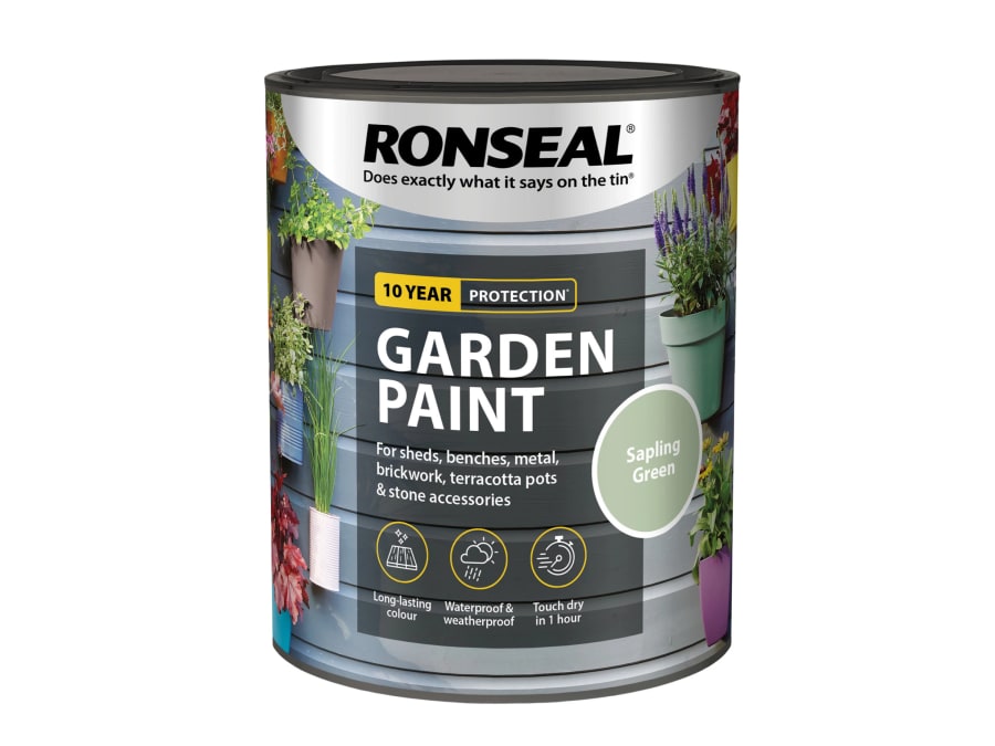 Ronseal 37394 Garden Paint Sapling Green 750ml