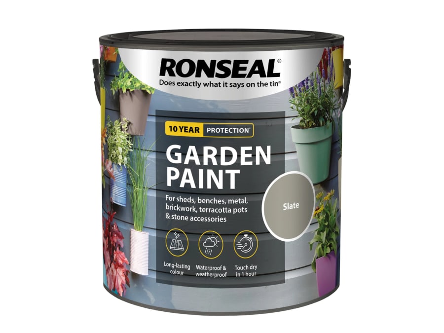 Ronseal 37431 Garden Paint Slate 2.5 Litre