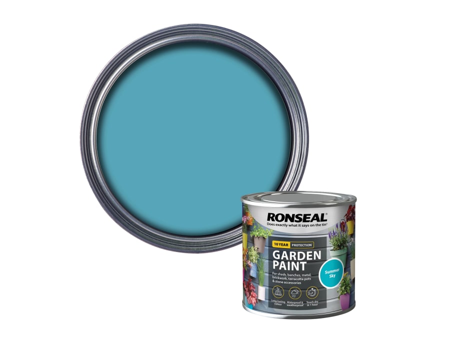 Ronseal 37392 Garden Paint Summer Sky 250ml