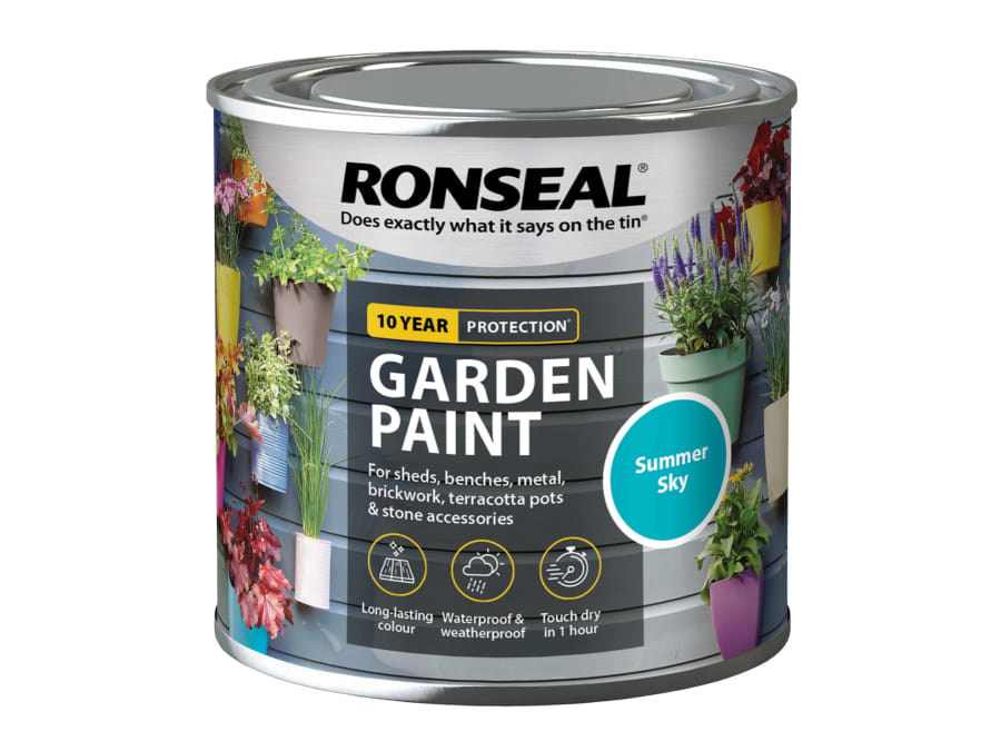 Ronseal 37392 Garden Paint Summer Sky 250ml