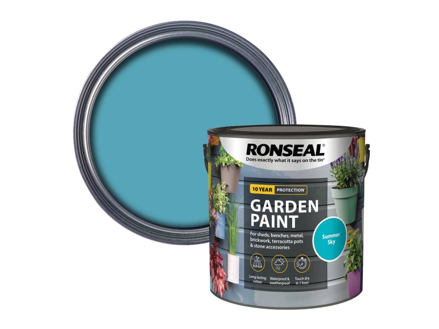 Ronseal 38514 Garden Paint Summer Sky 2.5 Litre