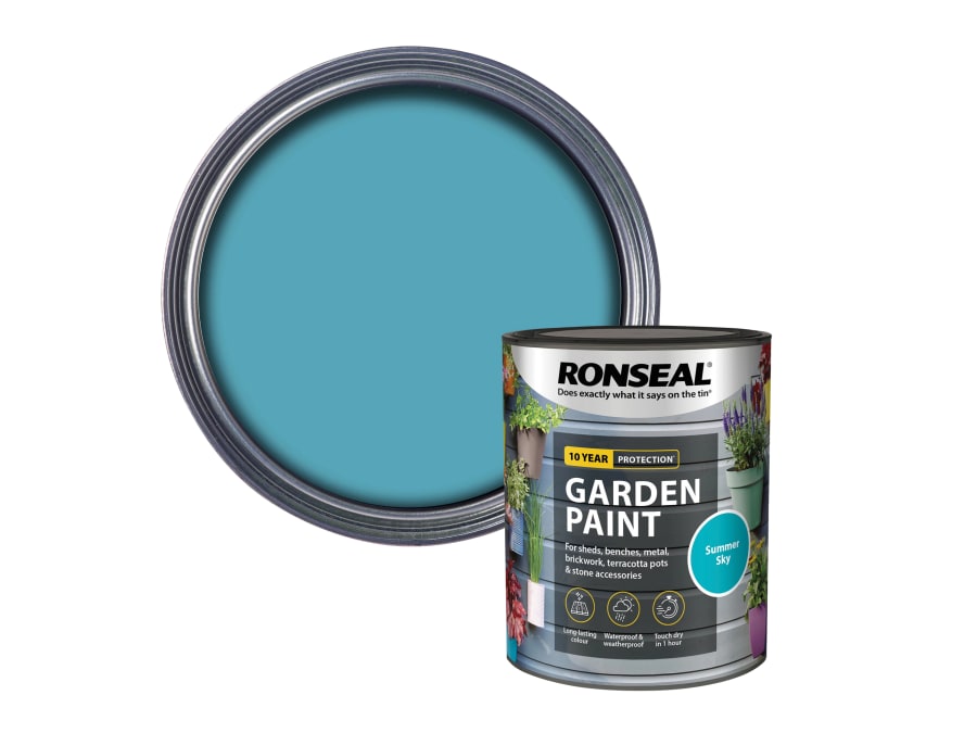 Ronseal 37416 Garden Paint Summer Sky 750ml