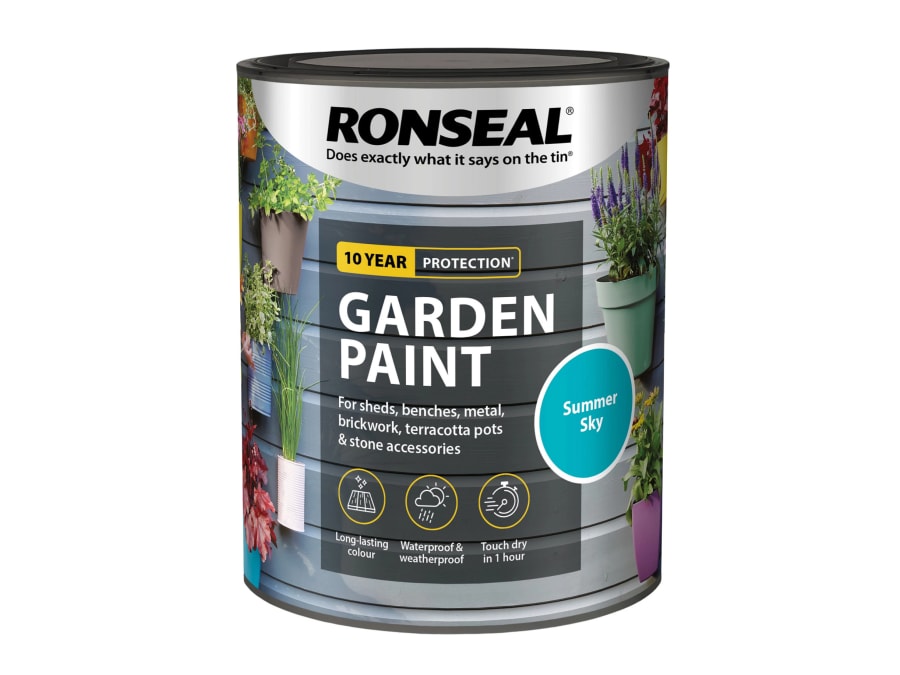 Ronseal 37416 Garden Paint Summer Sky 750ml