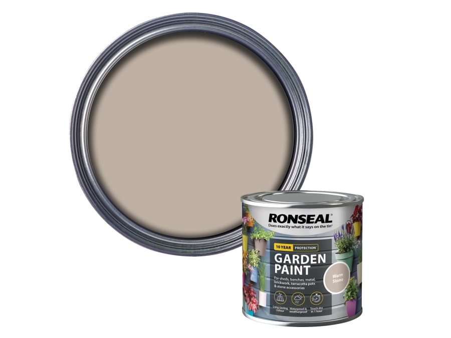 Ronseal 37596 Garden Paint Warm Stone 250ml