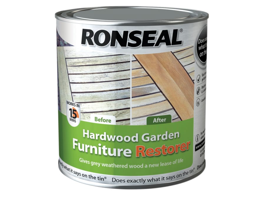 Ronseal 37359 Hardwood Garden Furniture Restorer 1 Litre
